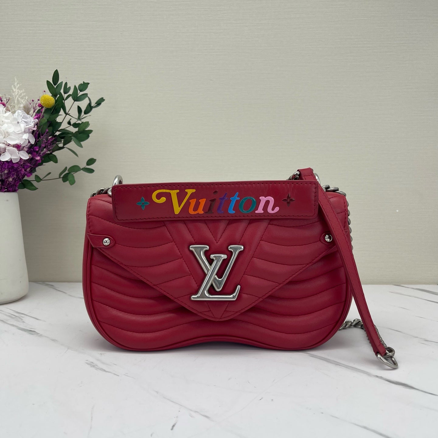Louis Vuitton - New Wave Chain Bag - Leather - Red - (small)