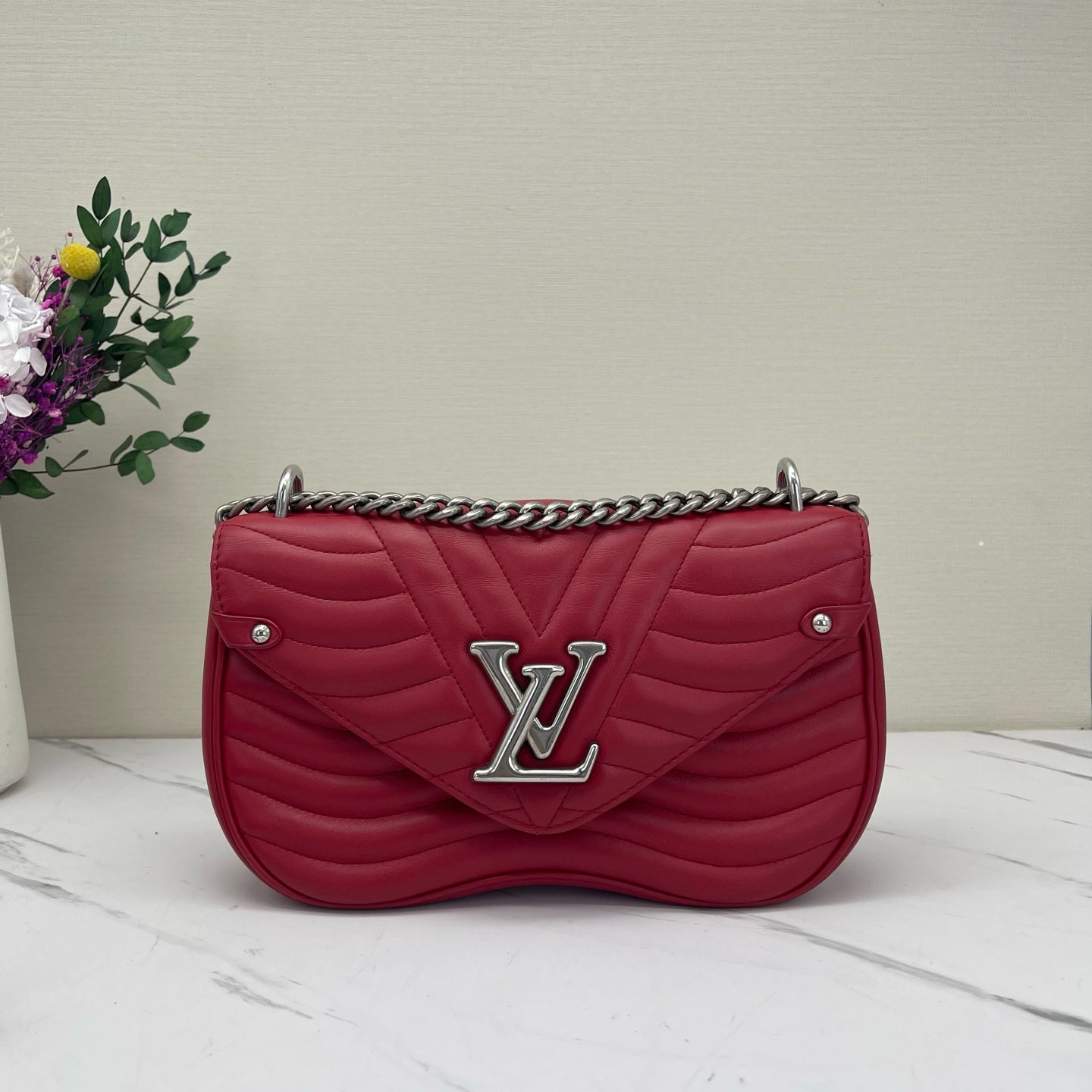 Louis Vuitton - New Wave Chain Bag - Leather - Red - (small)