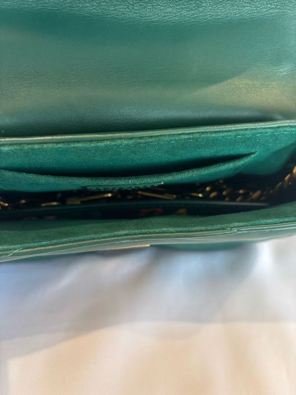 Louis Vuitton - New Wave Chain Bag M58664 - Calfskin leather - Green with Gold-Tone Hardware - (small)
