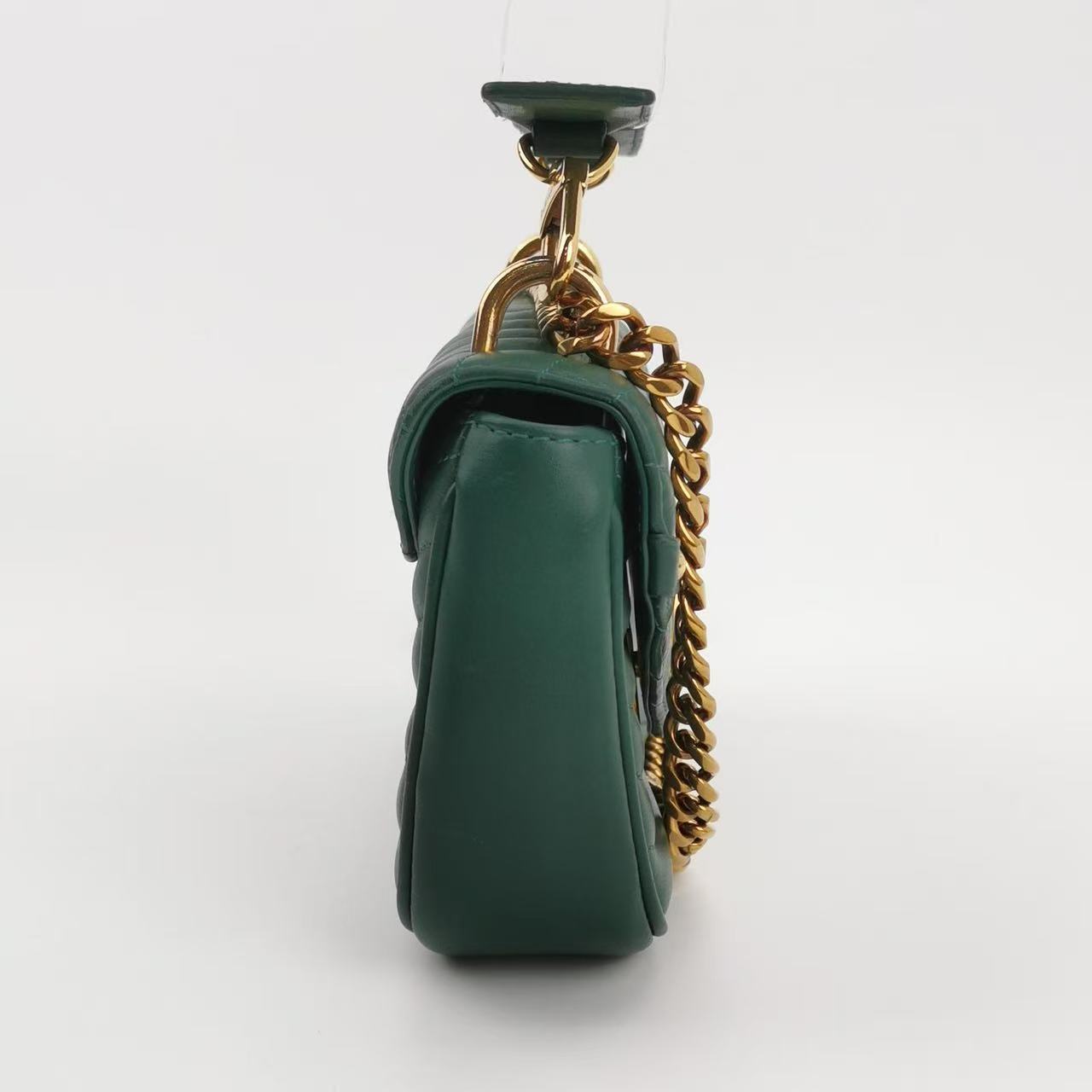 Louis Vuitton - New Wave Chain Bag M58664 - Calfskin leather - Green with Gold-Tone Hardware - (small)