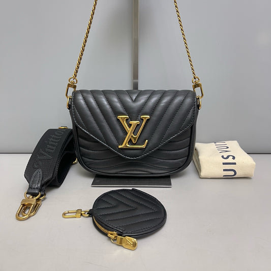 Louis Vuitton - New Wave Chain Bag PM - Leather - Black - (mini)