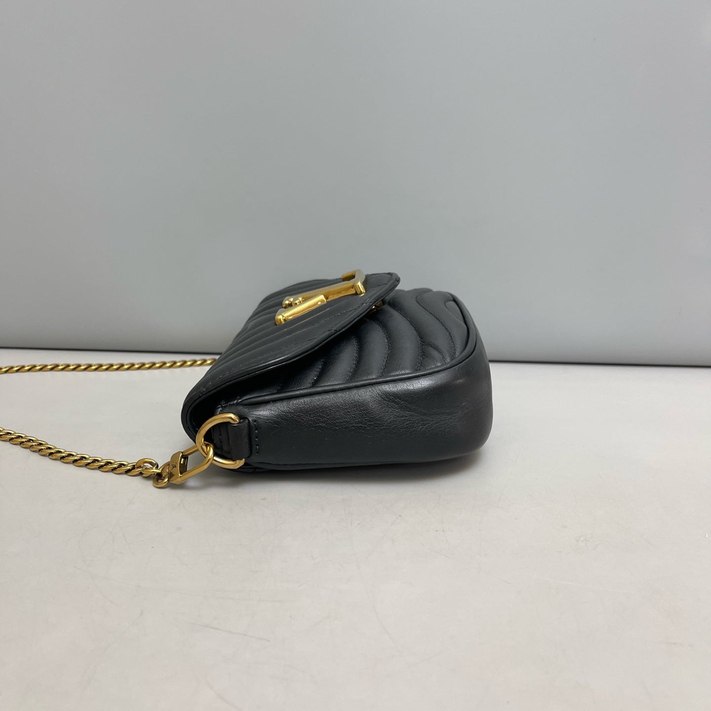 Louis Vuitton - New Wave Chain Bag PM - Leather - Black - (mini)