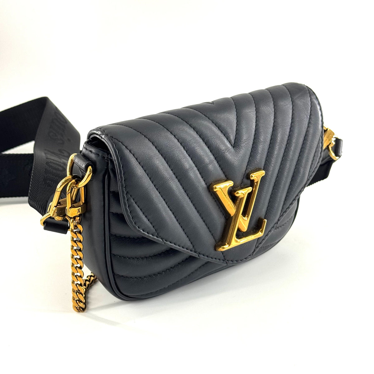 Louis Vuitton - New Wave Multi-Pochette - Leather - Black - (mini)
