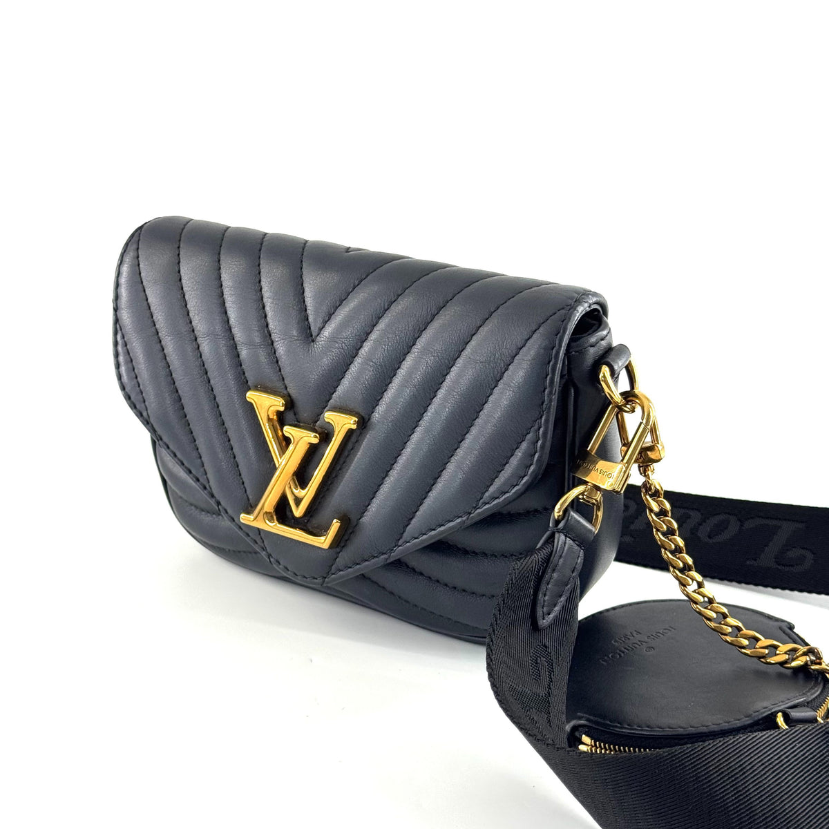 Louis Vuitton - New Wave Multi-Pochette - Leather - Black - (mini)
