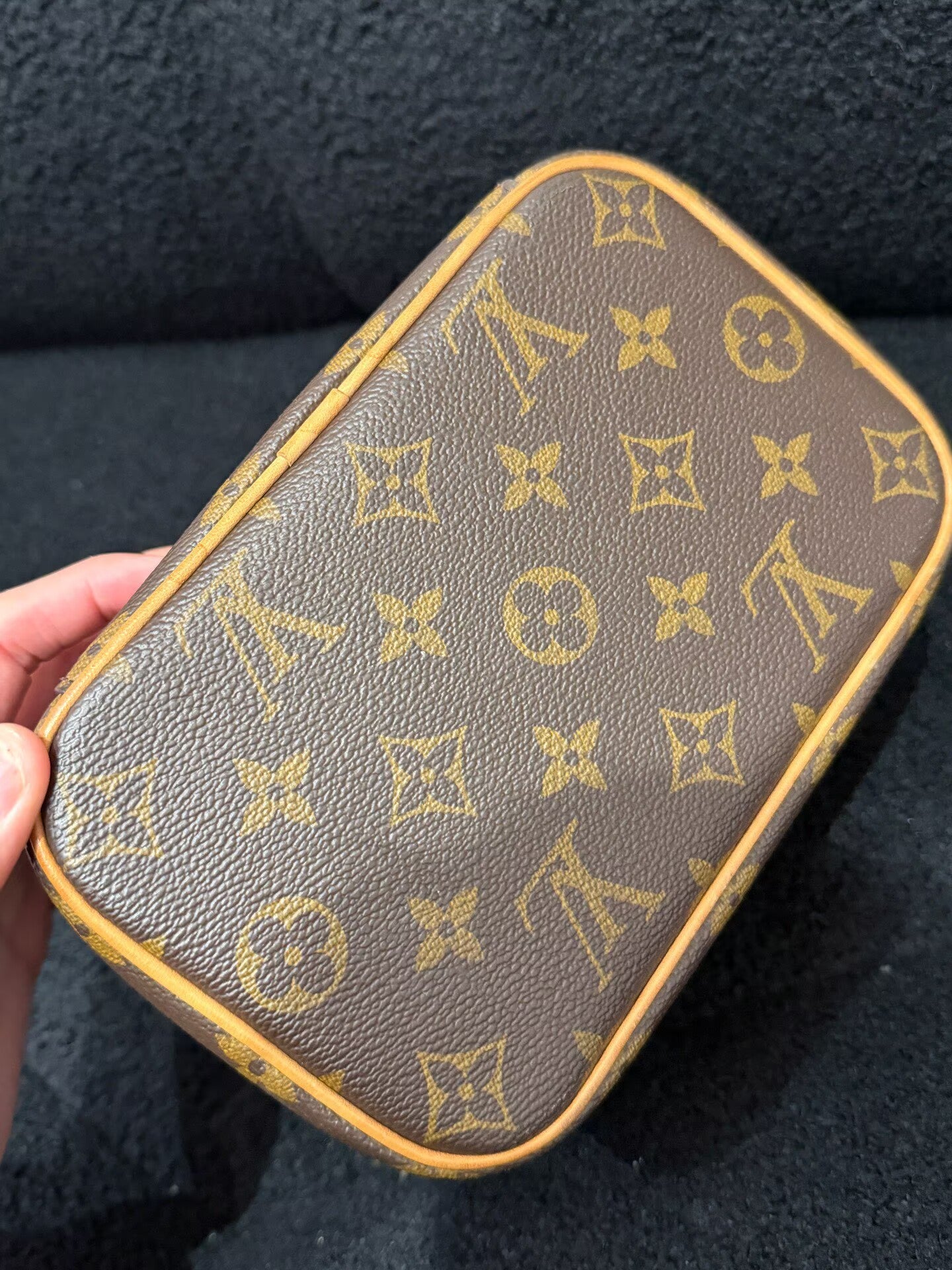 Louis Vuitton - Nice Mini - Monogram coated canvas with Vachetta leather trim - Brown with natural Vachetta leather - (small)