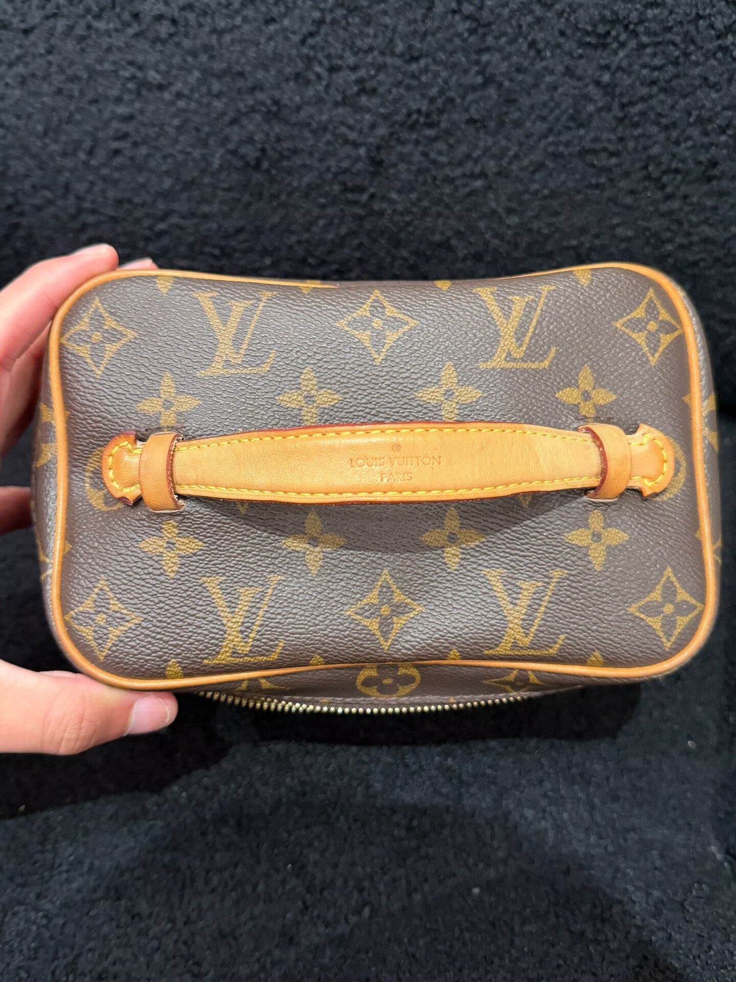 Louis Vuitton - Nice Mini - Monogram coated canvas with Vachetta leather trim - Brown with natural Vachetta leather - (small)