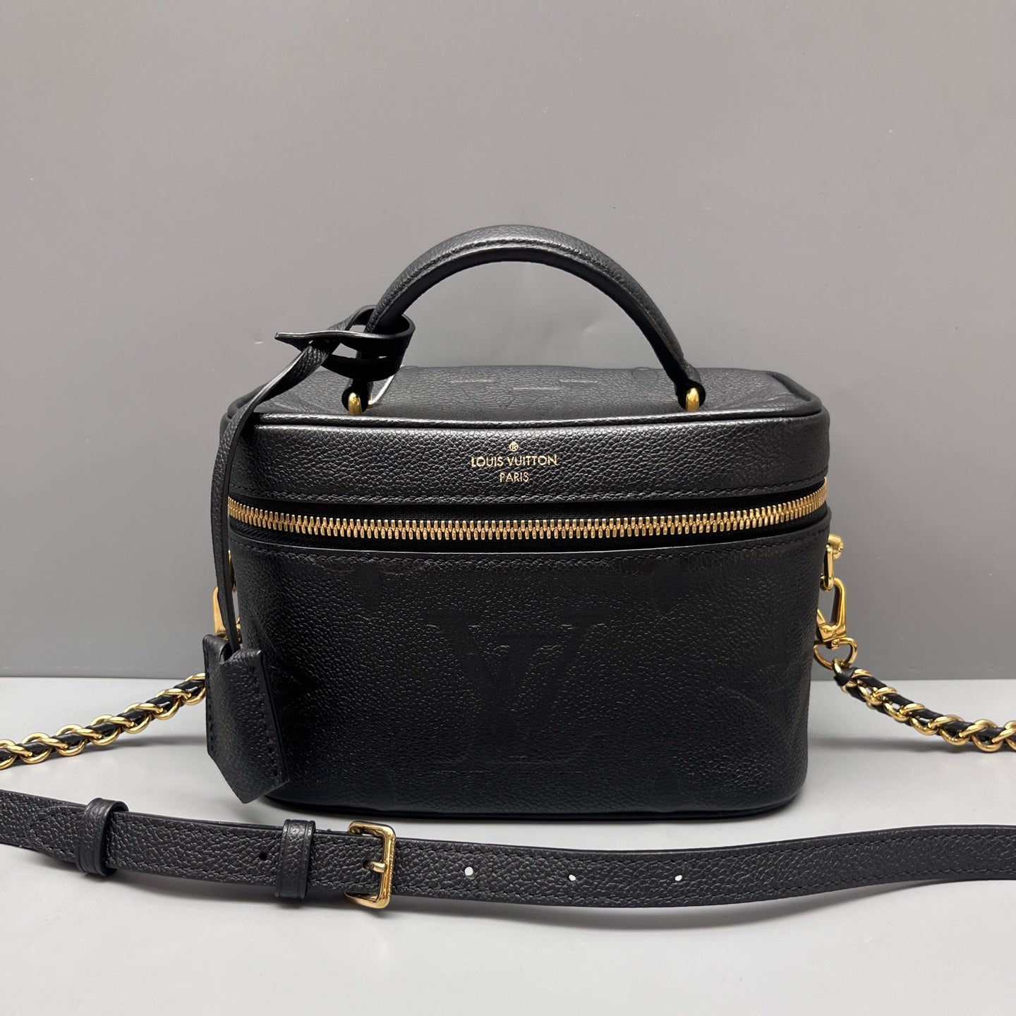 Louis Vuitton - Nice Mini Vanity Bag - Grained leather - Black - (Small)