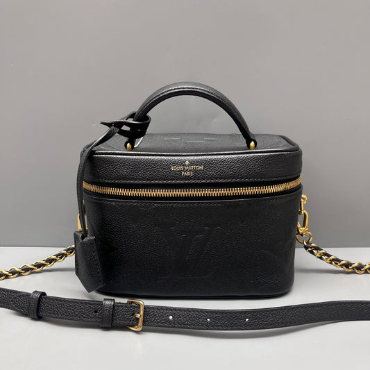 Louis Vuitton - Nice Mini Vanity Bag - Grained leather - Black - (Small)