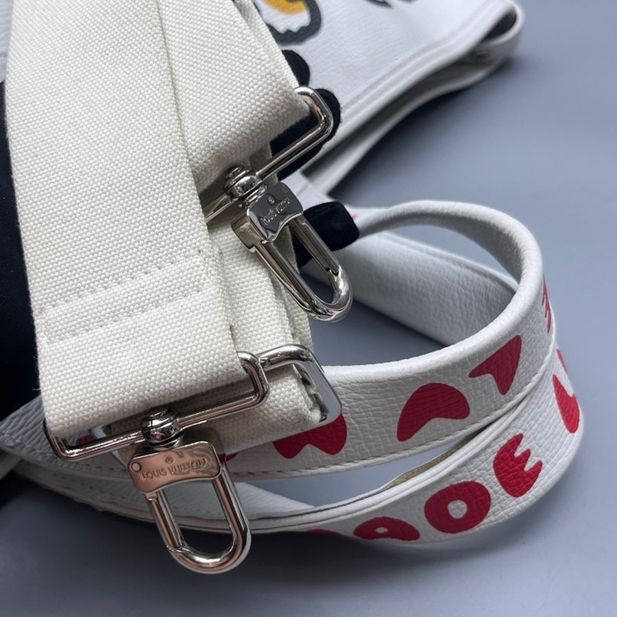 Louis Vuitton - Nigo Tiger Print Tote Bag - Leather - White - (Large)