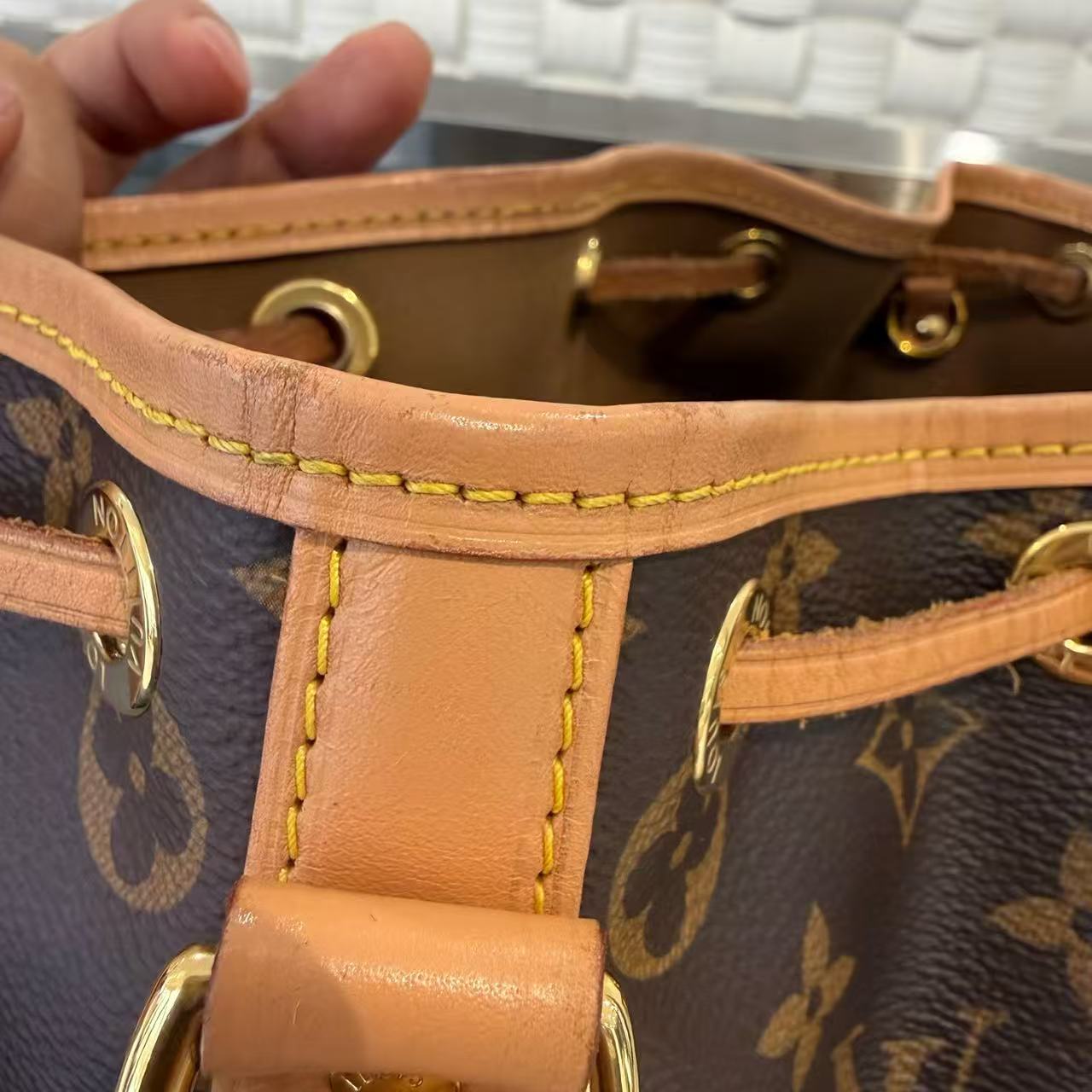 Louis Vuitton - Noe BB - Monogram coated canvas with vachetta leather trim - Brown - (small)