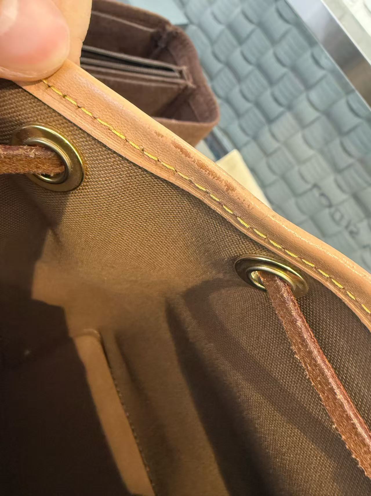 Louis Vuitton - Noe BB - Monogram coated canvas with vachetta leather trim - Brown - (small)