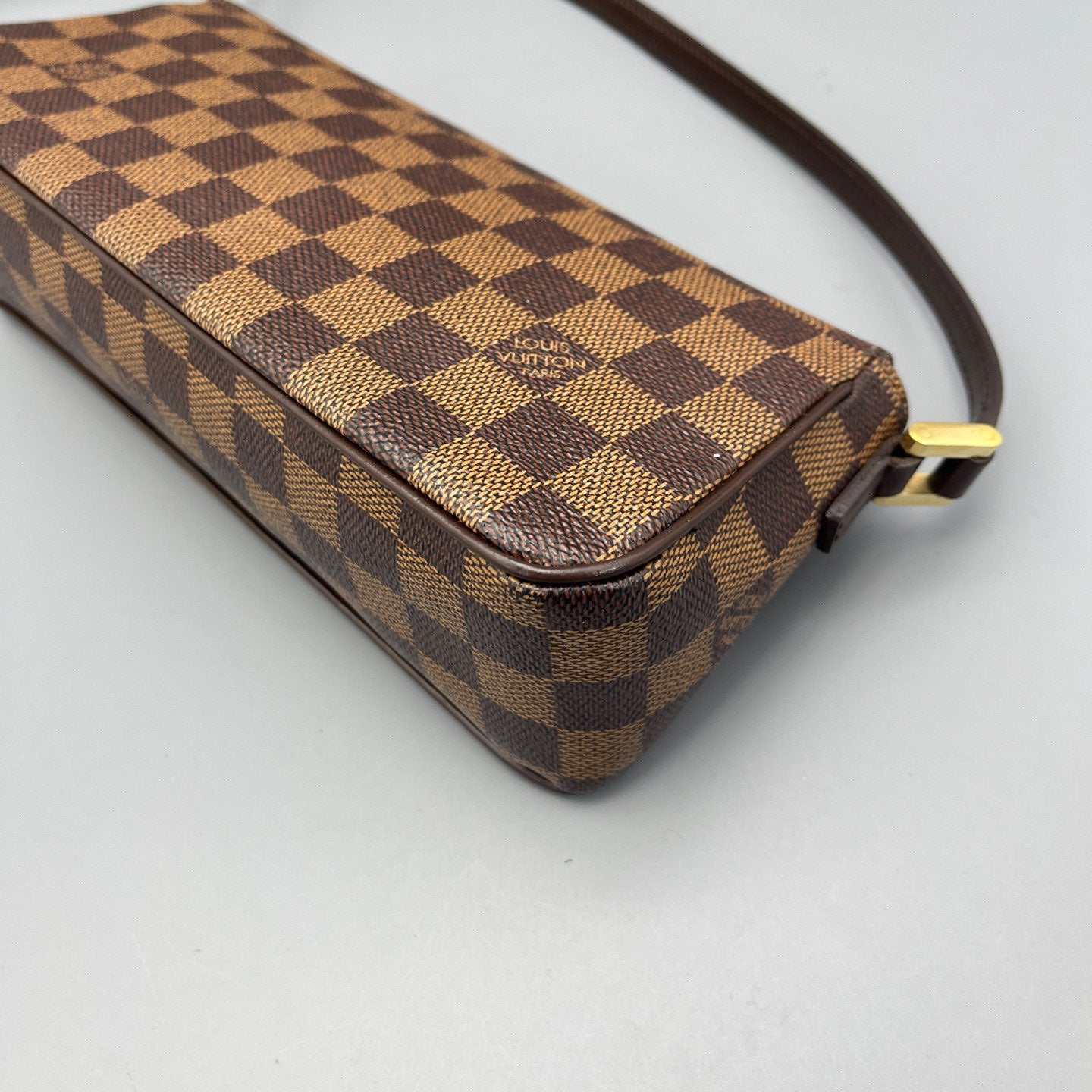 Louis Vuitton - Omotesando Flap Bag - Damier Ebène coated canvas with leather trim and suede interior - Brown with Orange Interior - (small)