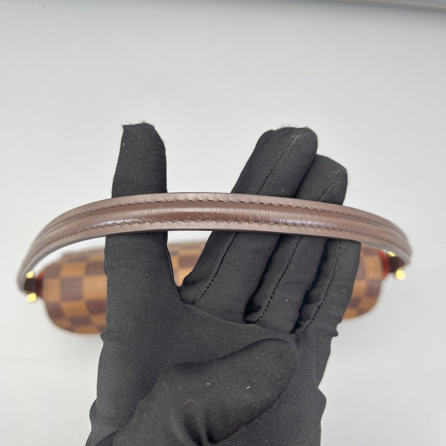 Louis Vuitton - Omotesando Flap Bag - Damier Ebène coated canvas with leather trim and suede interior - Brown with Orange Interior - (small)