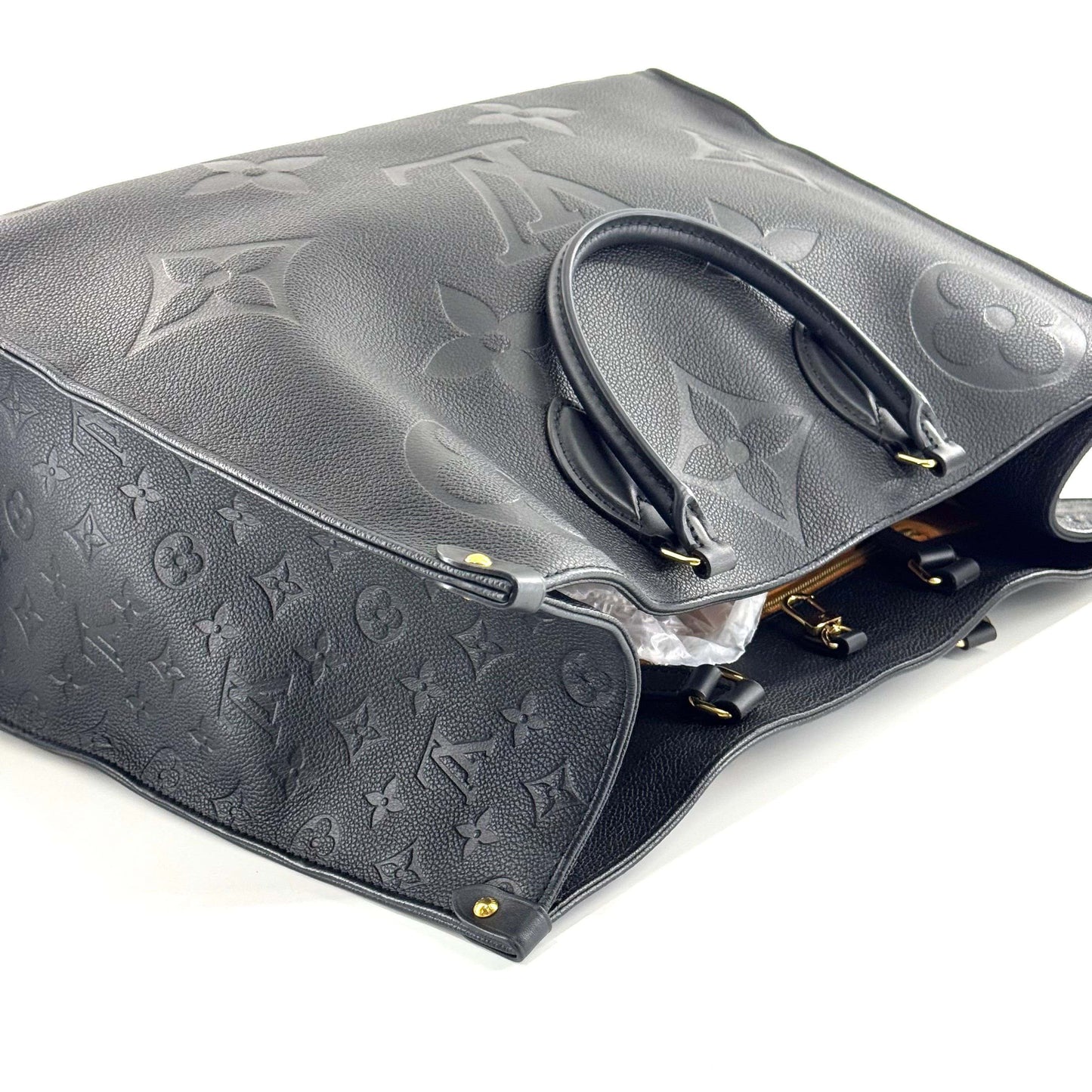 Louis Vuitton - OnTheGo GM - Monogram Empreinte leather - Black with Gold-Tone Hardware - (large)