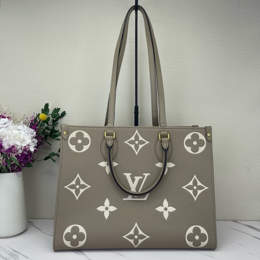 Louis Vuitton - Onthego - Leather - Grey - (medium)
