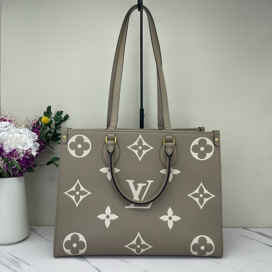 Louis Vuitton - Onthego - Leather - Grey - (medium)