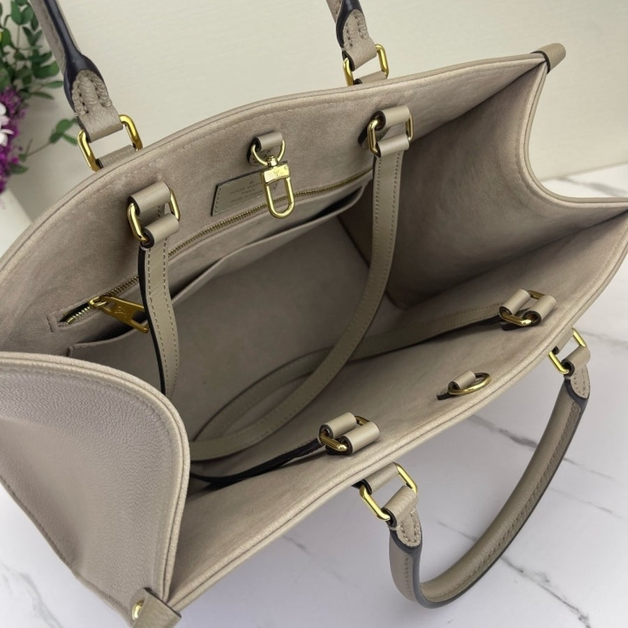 Louis Vuitton - Onthego - Leather - Grey - (medium)