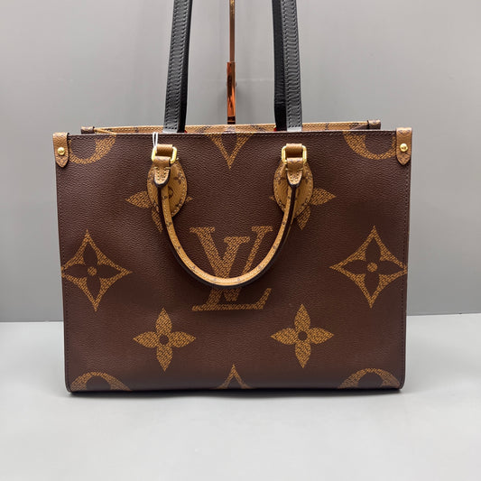 Louis Vuitton - OnTheGo Tote - Monogram Giant coated canvas with leather trim - Brown - (medium)