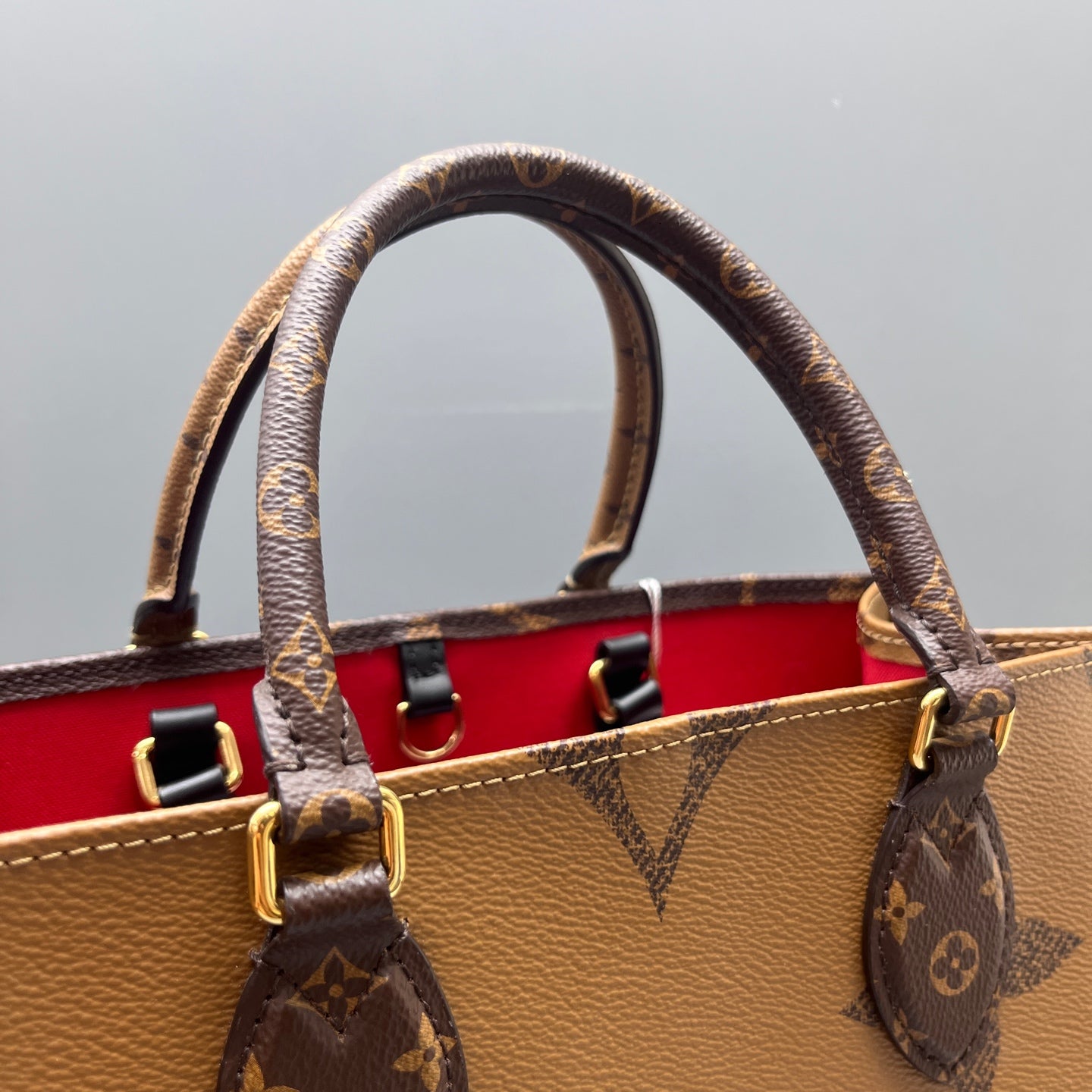 Louis Vuitton - OnTheGo Tote - Monogram Giant coated canvas with leather trim - Brown - (medium)