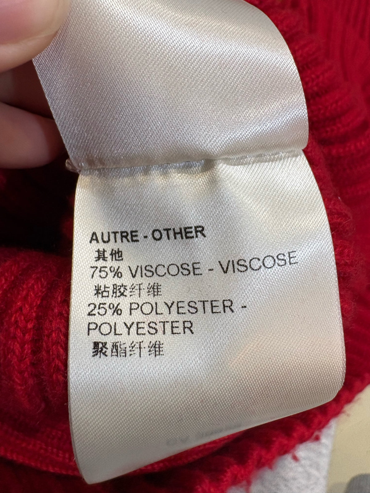 Louis Vuitton - Other - Cashmere - Red - (XS)