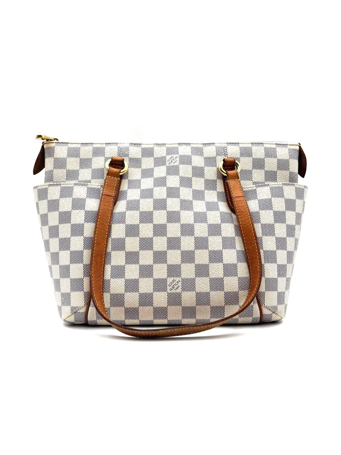 Louis Vuitton - Other - Damier Azur coated canvas with natural cowhide leather trim - White - (medium)