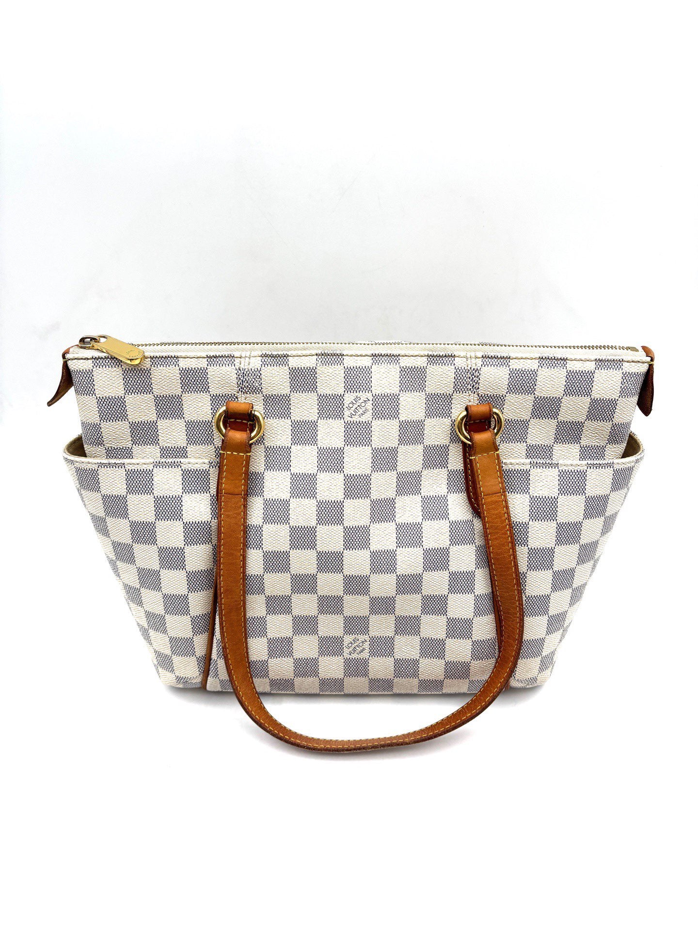 Louis Vuitton - Other - Damier Azur coated canvas with natural cowhide leather trim - White - (medium)