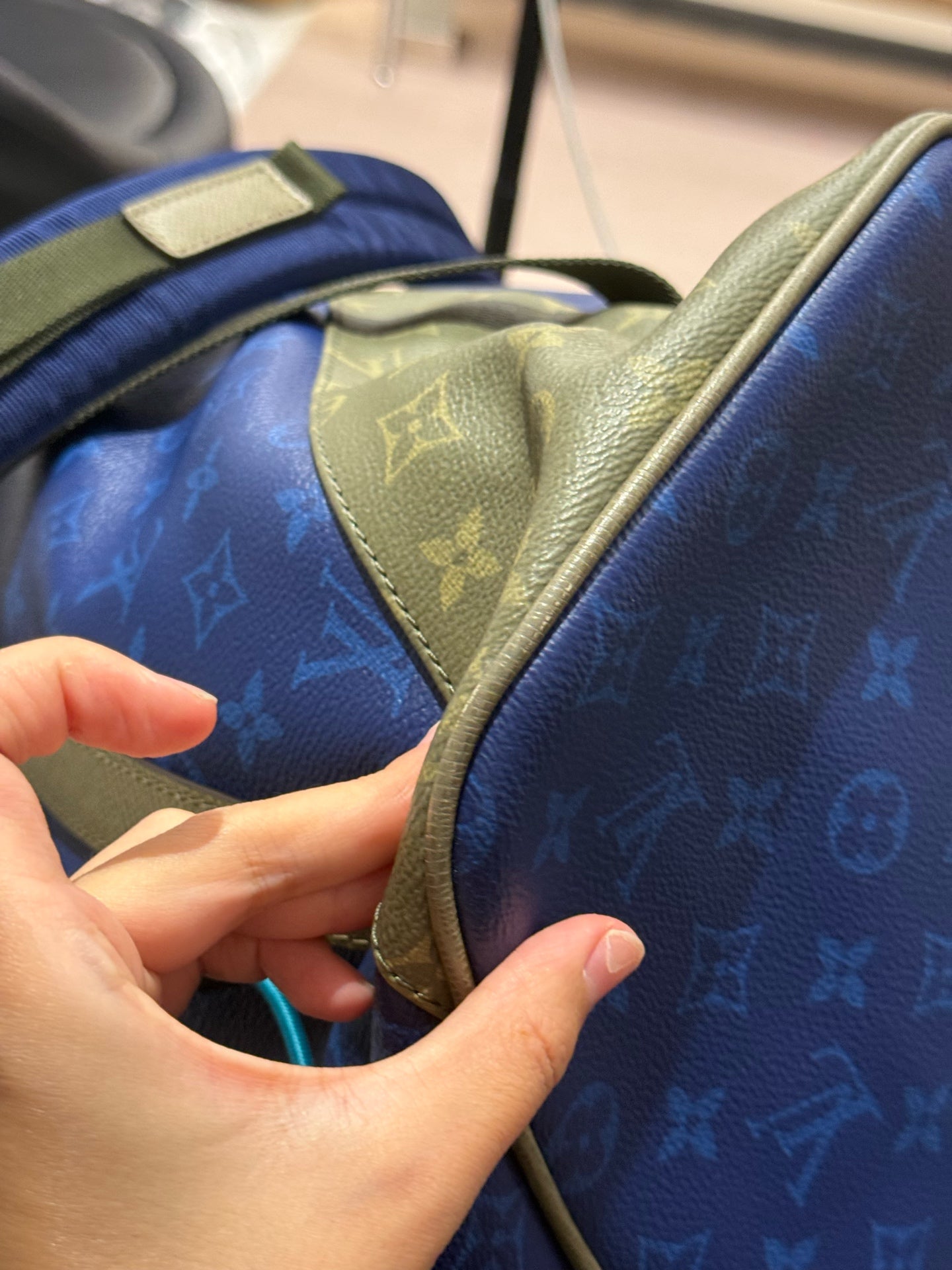 Louis Vuitton - Other - Leather - Blue - (large)