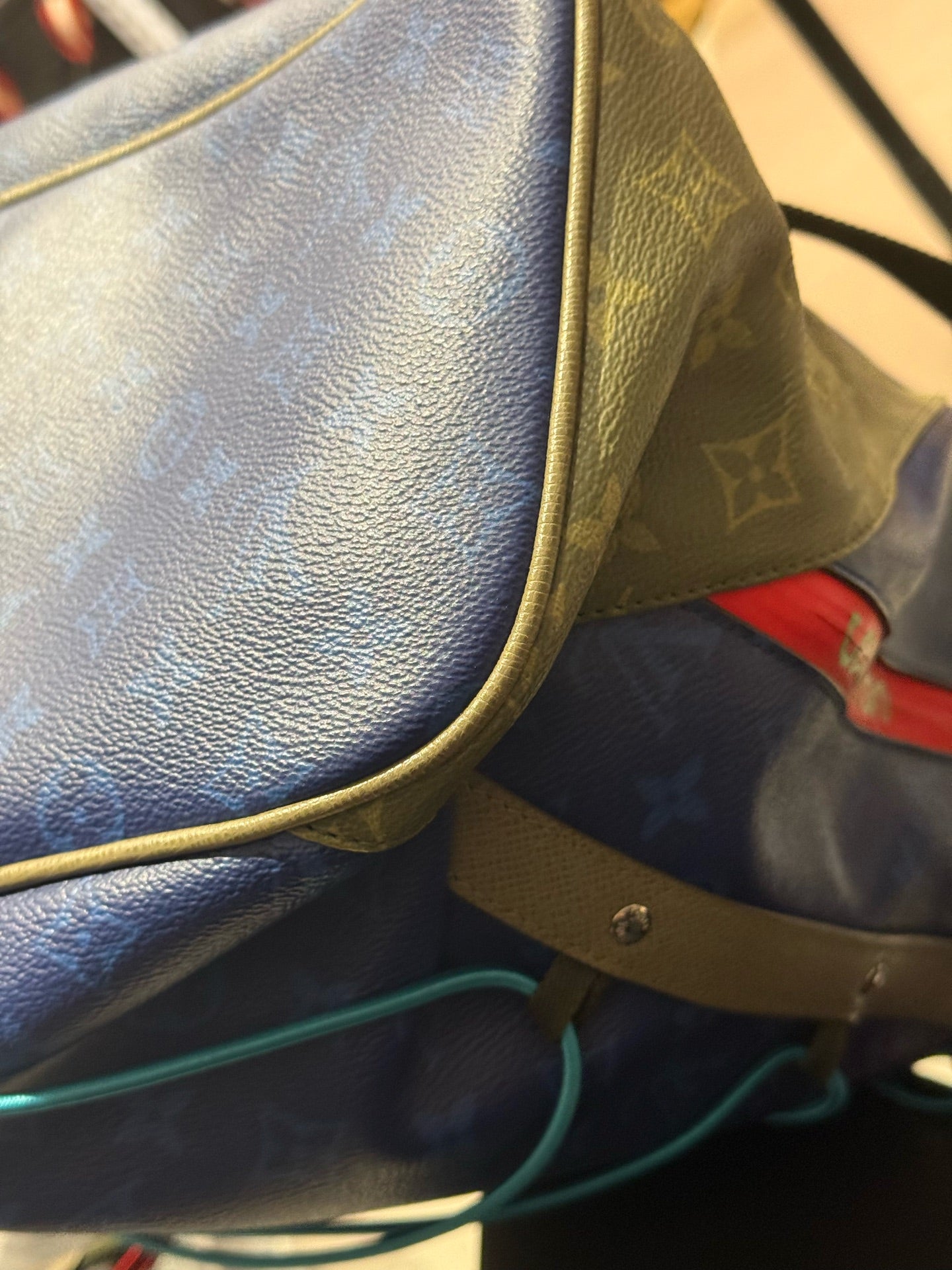 Louis Vuitton - Other - Leather - Blue - (large)