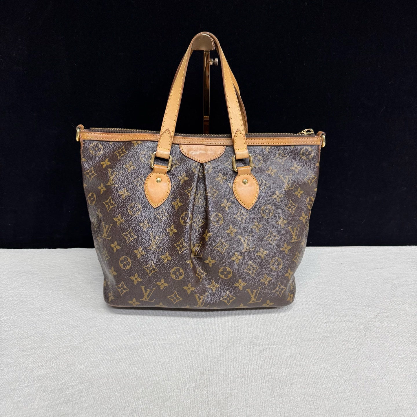 Louis Vuitton - Palermo - Cloth - Brown - (Small)