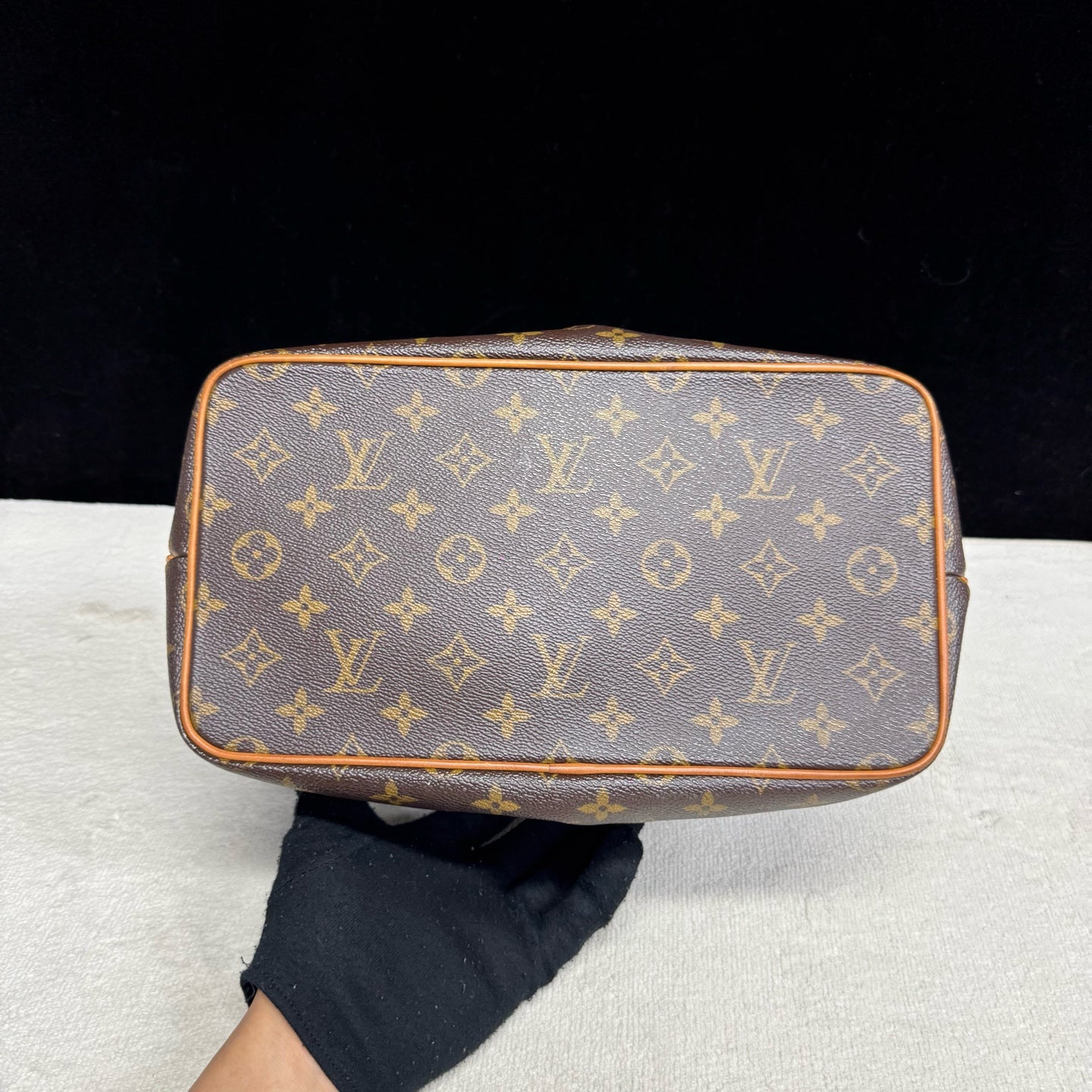 Louis Vuitton - Palermo - Cloth - Brown - (Small)