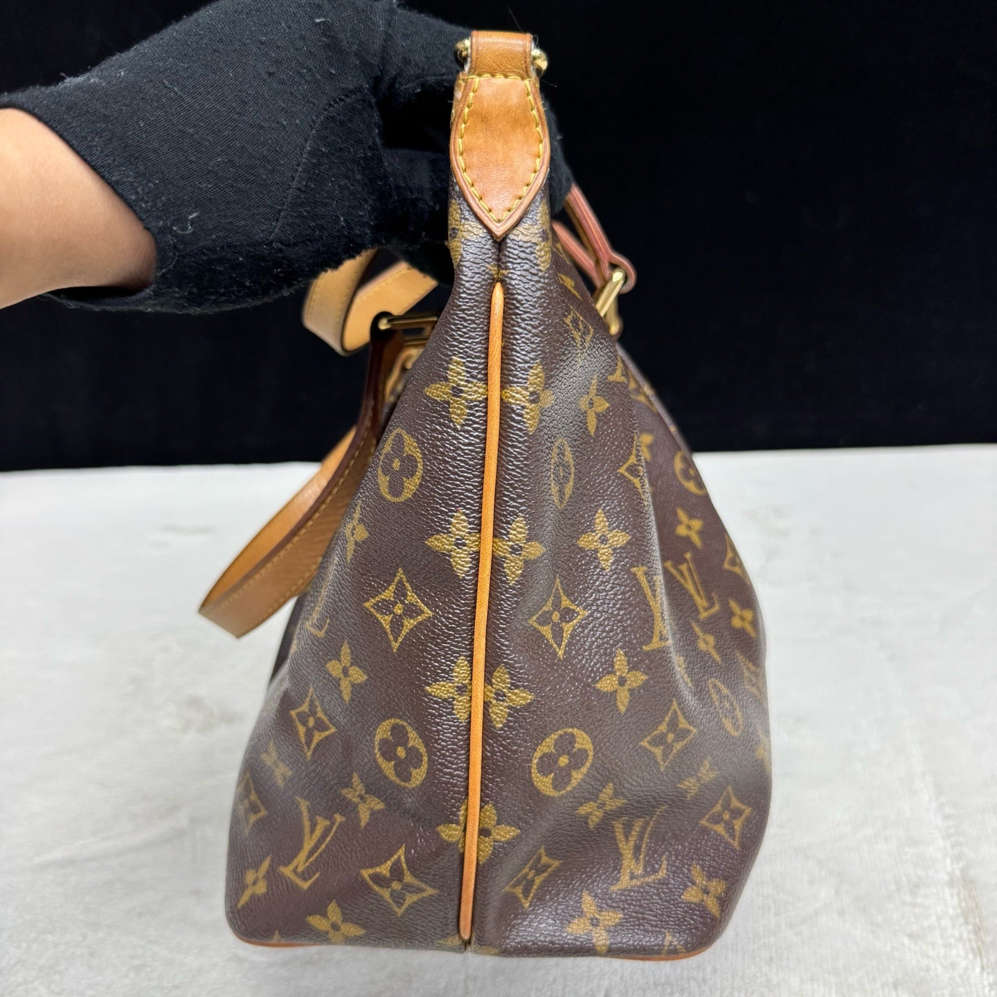 Louis Vuitton - Palermo - Cloth - Brown - (Small)