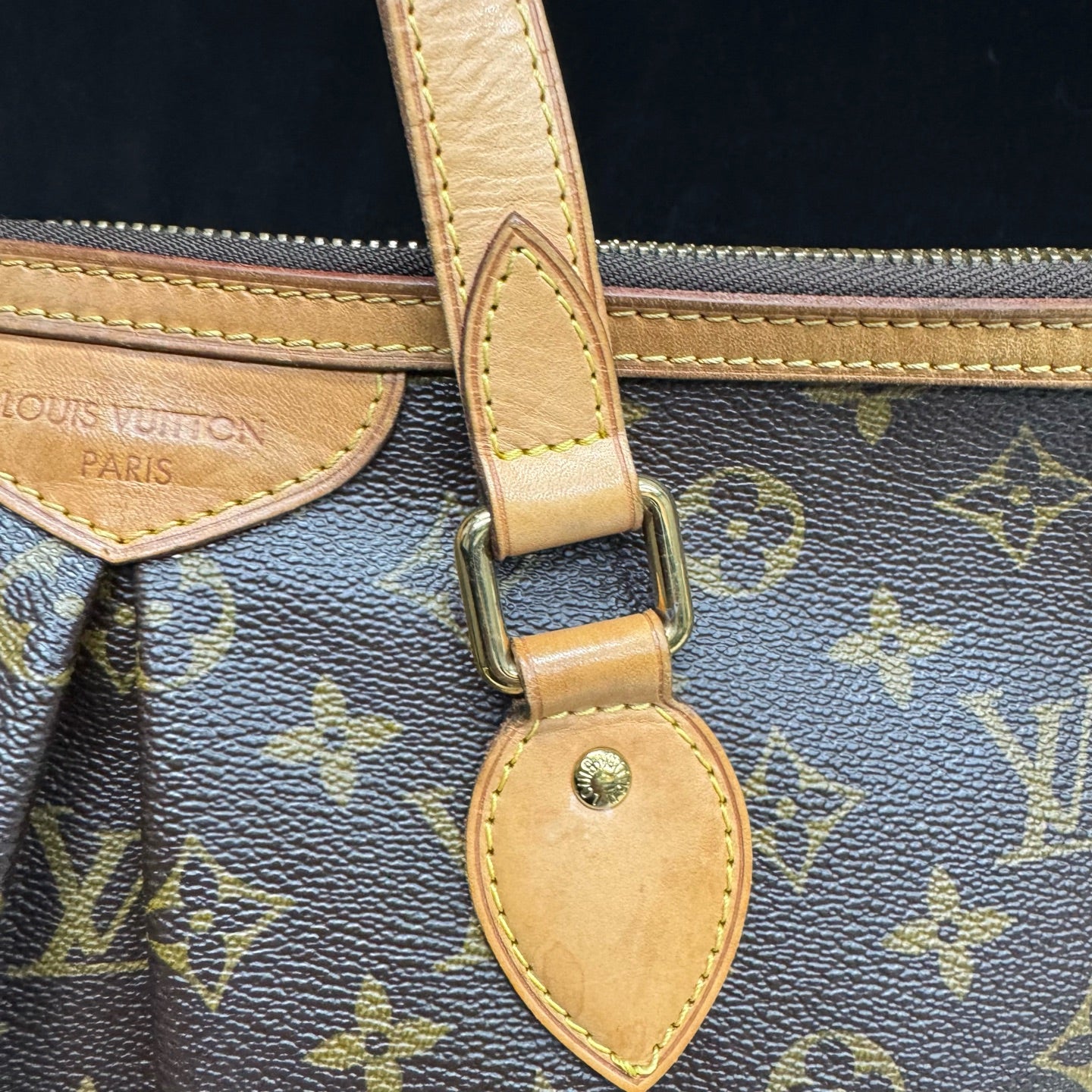Louis Vuitton - Palermo - Cloth - Brown - (Small)