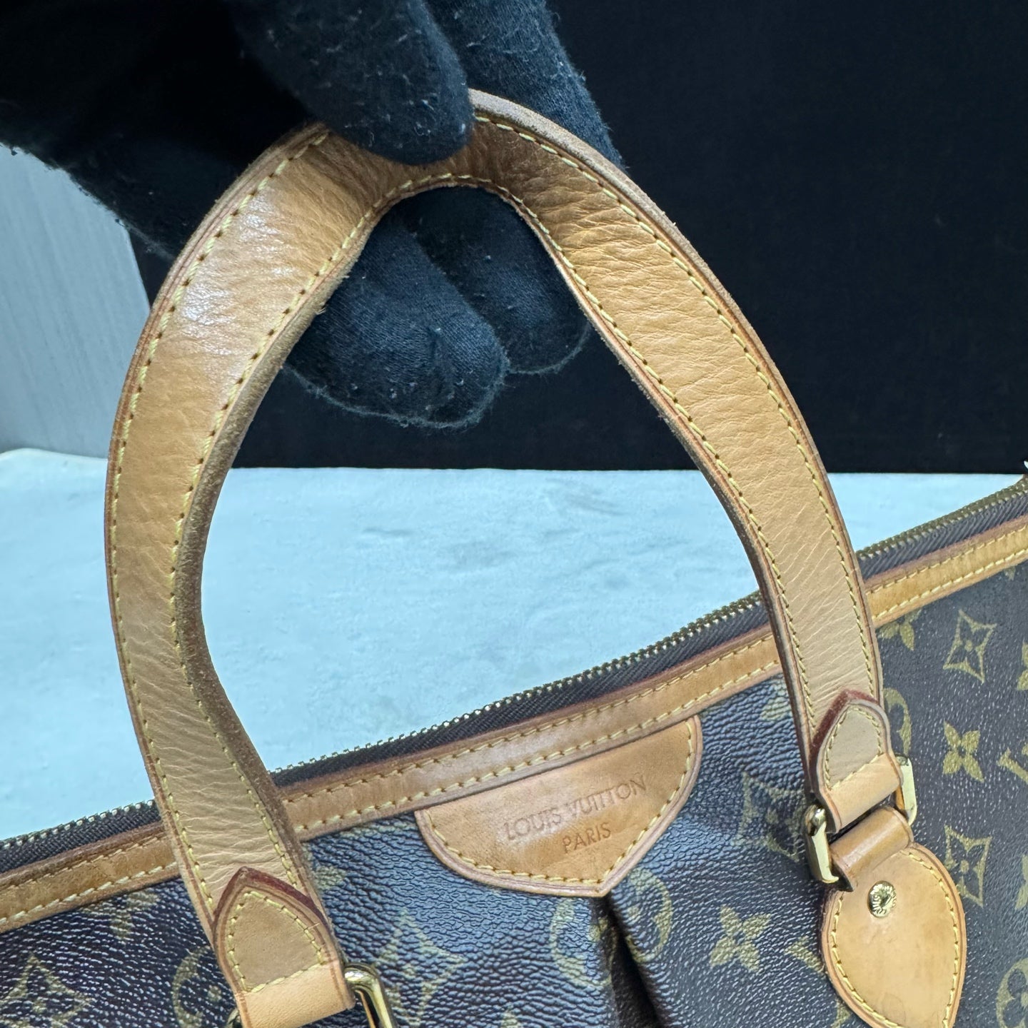 Louis Vuitton - Palermo - Cloth - Brown - (Small)