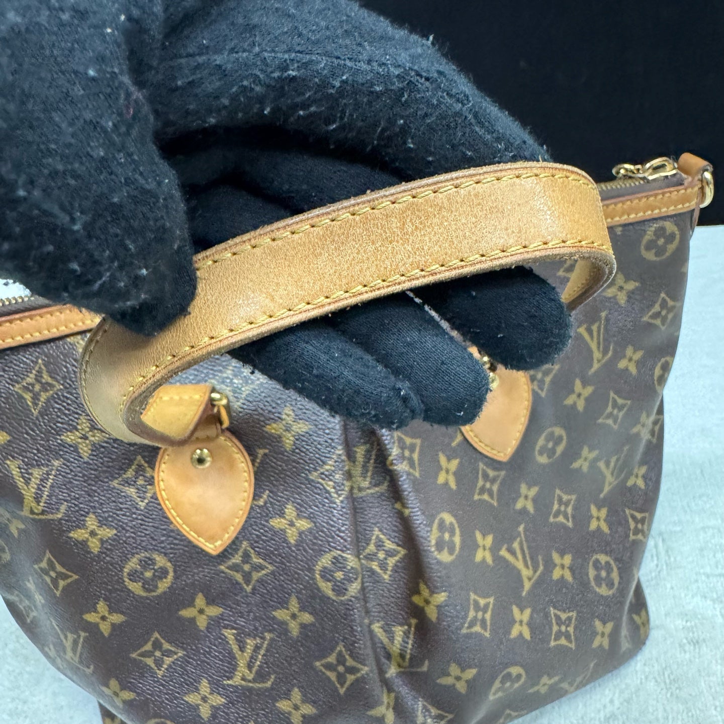 Louis Vuitton - Palermo - Cloth - Brown - (Small)