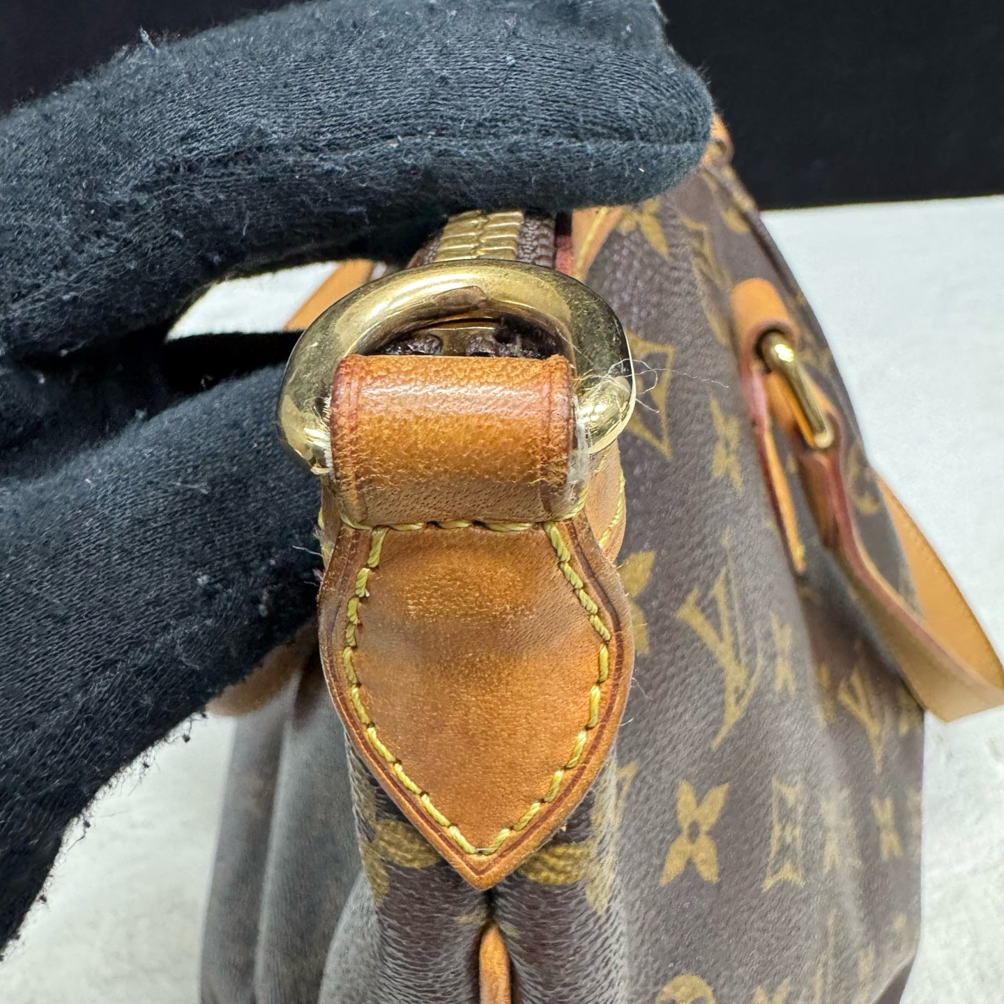 Louis Vuitton - Palermo - Cloth - Brown - (Small)