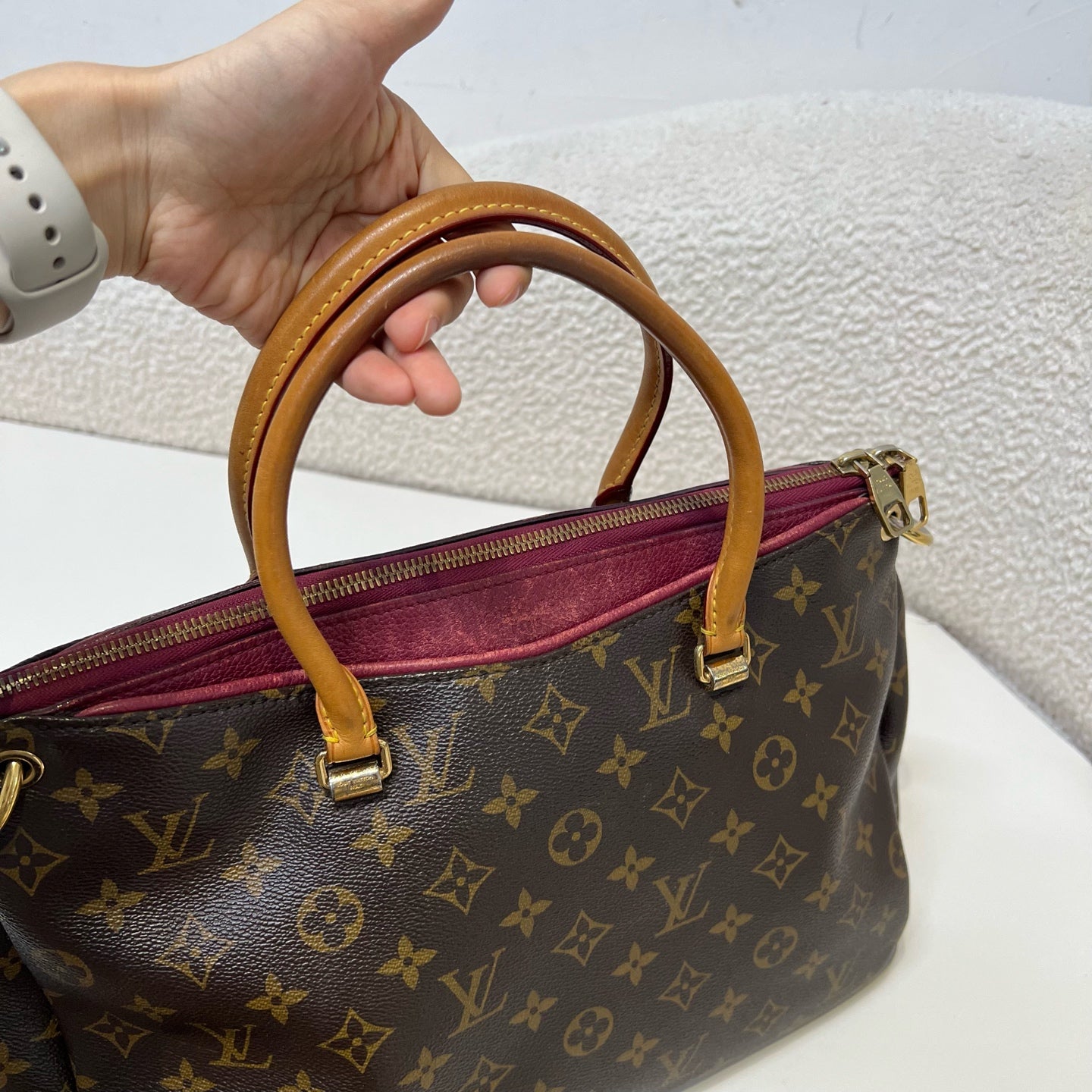 Louis Vuitton - Pallas - Leather - Brown - (large)