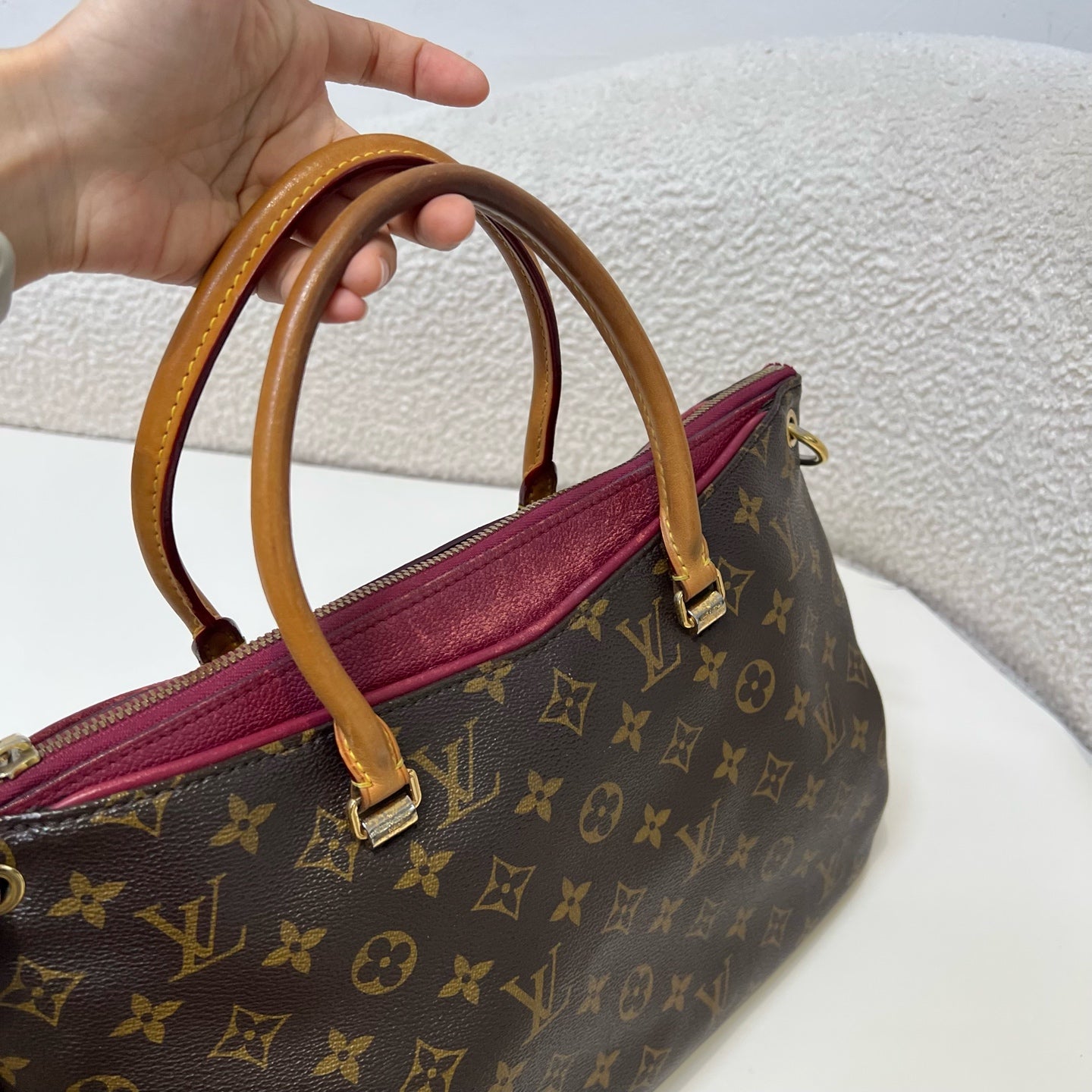 Louis Vuitton - Pallas - Leather - Brown - (large)