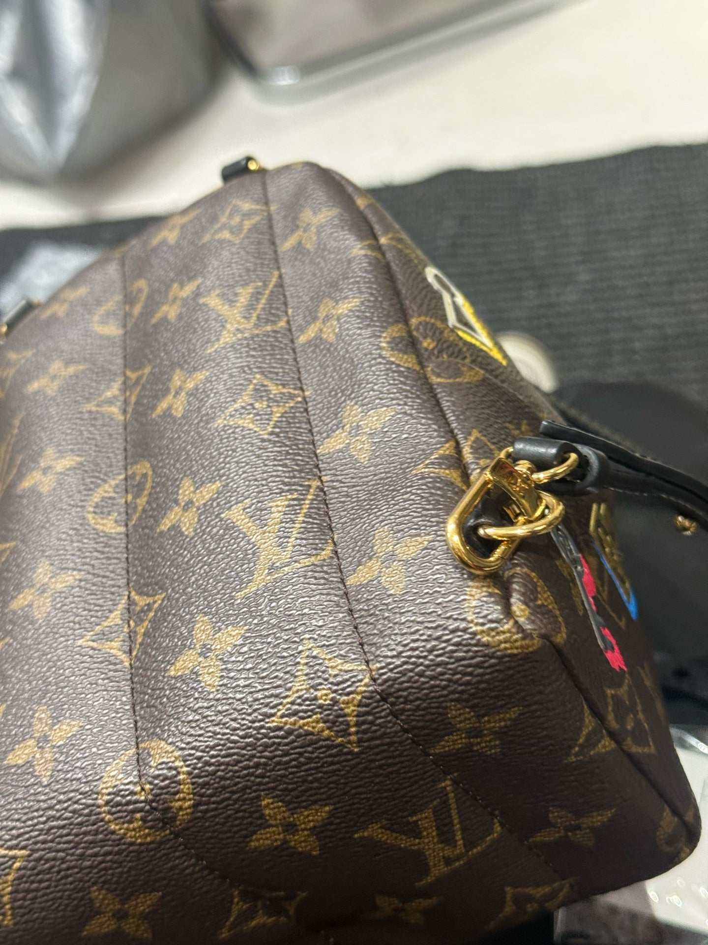Louis Vuitton - Palm Springs - Cloth - Brown - (mini)