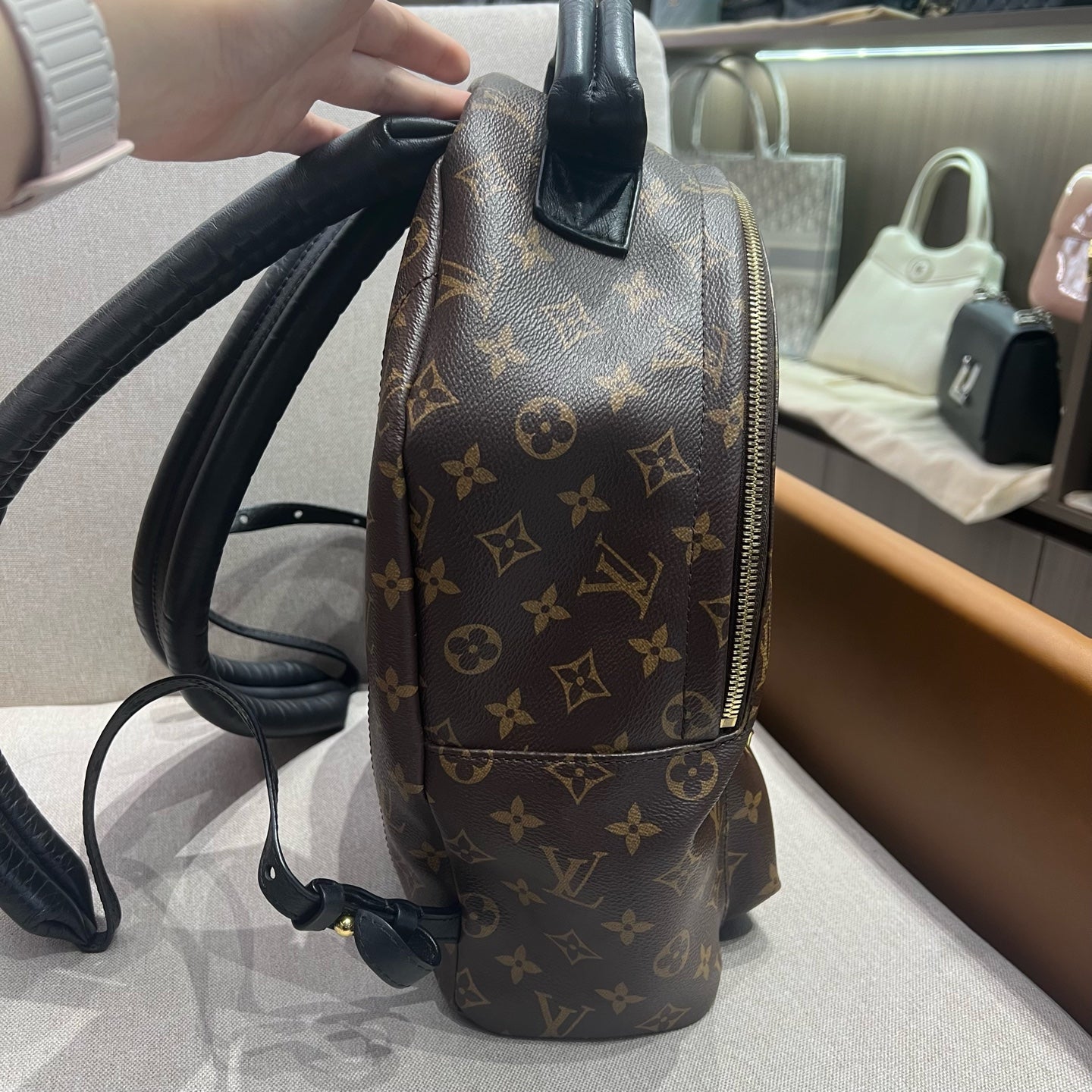 Louis Vuitton - Palm Springs - Leather - Brown - (medium)