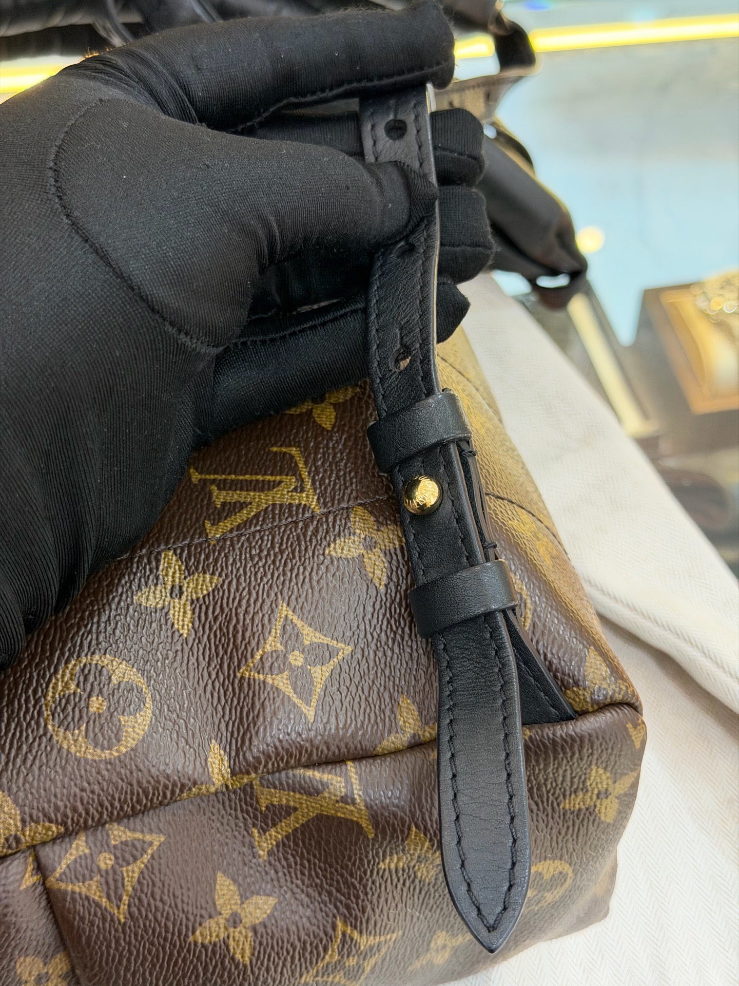 Louis Vuitton - Palm Springs - Leather - Brown - (small)