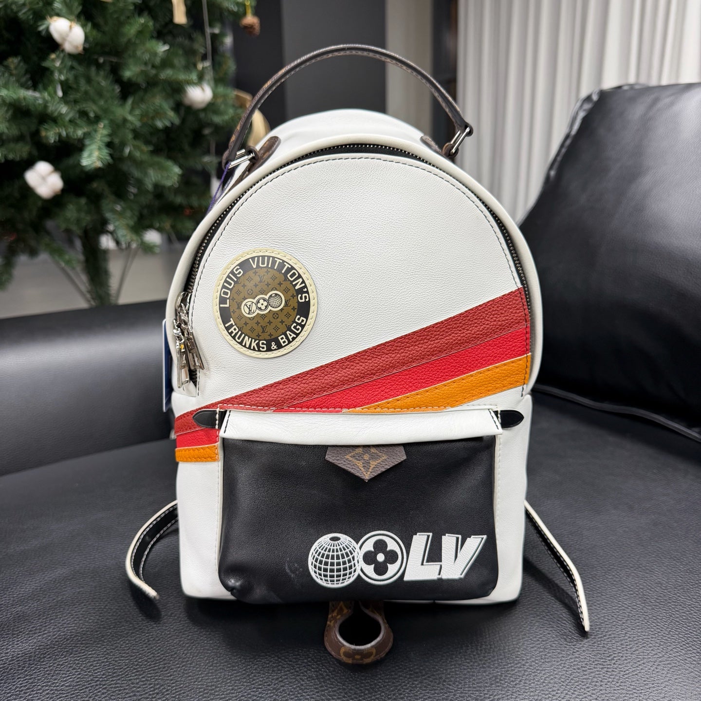 Louis Vuitton - Palm Springs - Leather - White - (small)