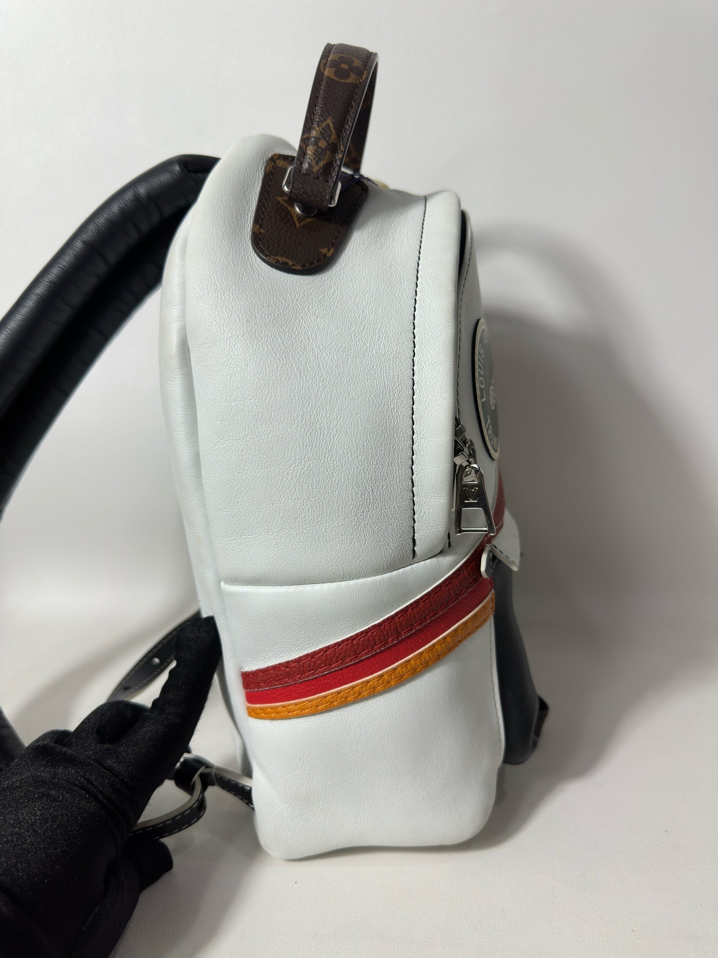 Louis Vuitton - Palm Springs - Leather - White - (small)