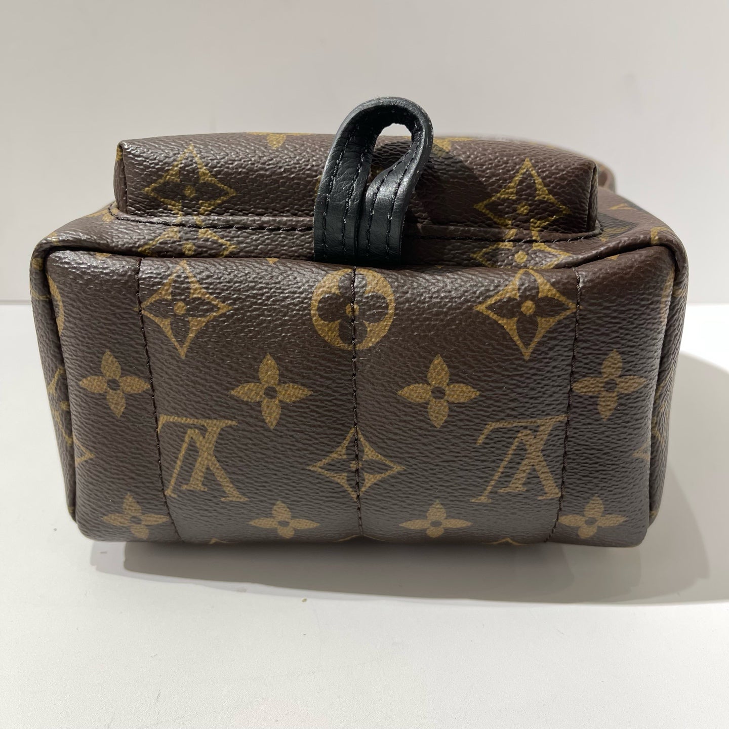 Louis Vuitton - Palm Springs Mini Backpack - Monogram coated canvas with leather trim - Brown with Multicolour Patches - (mini)