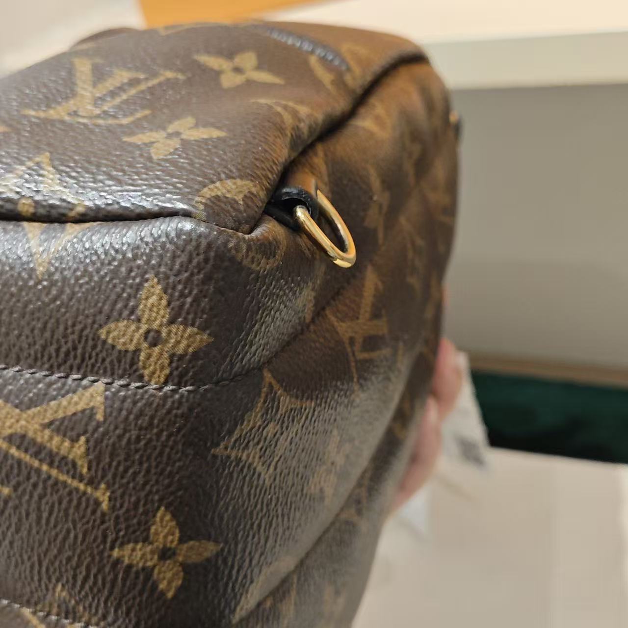 Louis Vuitton - Palm Springs Mini Backpack - Monogram coated canvas with leather trim - Brown - (mini)
