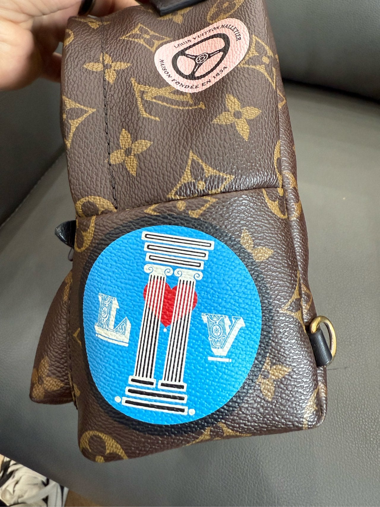 Louis Vuitton - Palm Springs Mini - Leather - Brown - (mini)