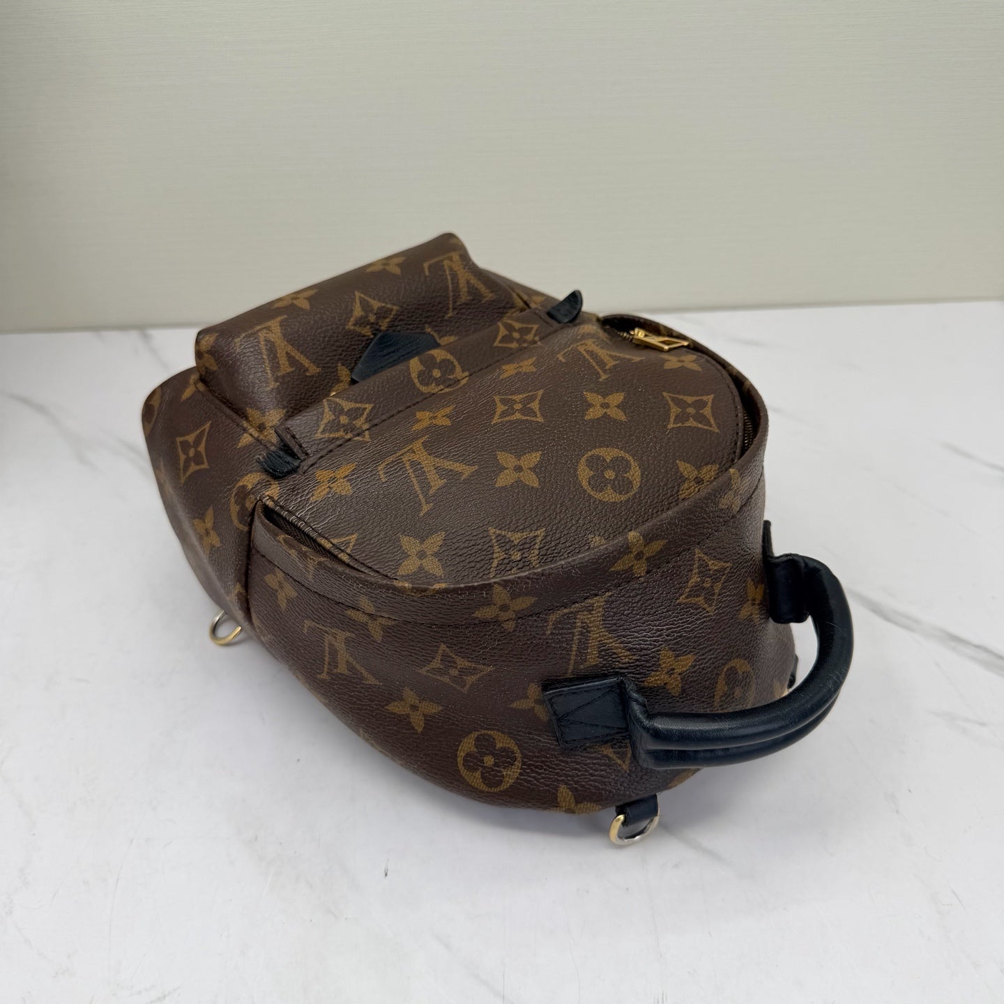 Louis Vuitton - Palm Springs Mini - Monogram coated canvas with leather trim - Brown - (mini)