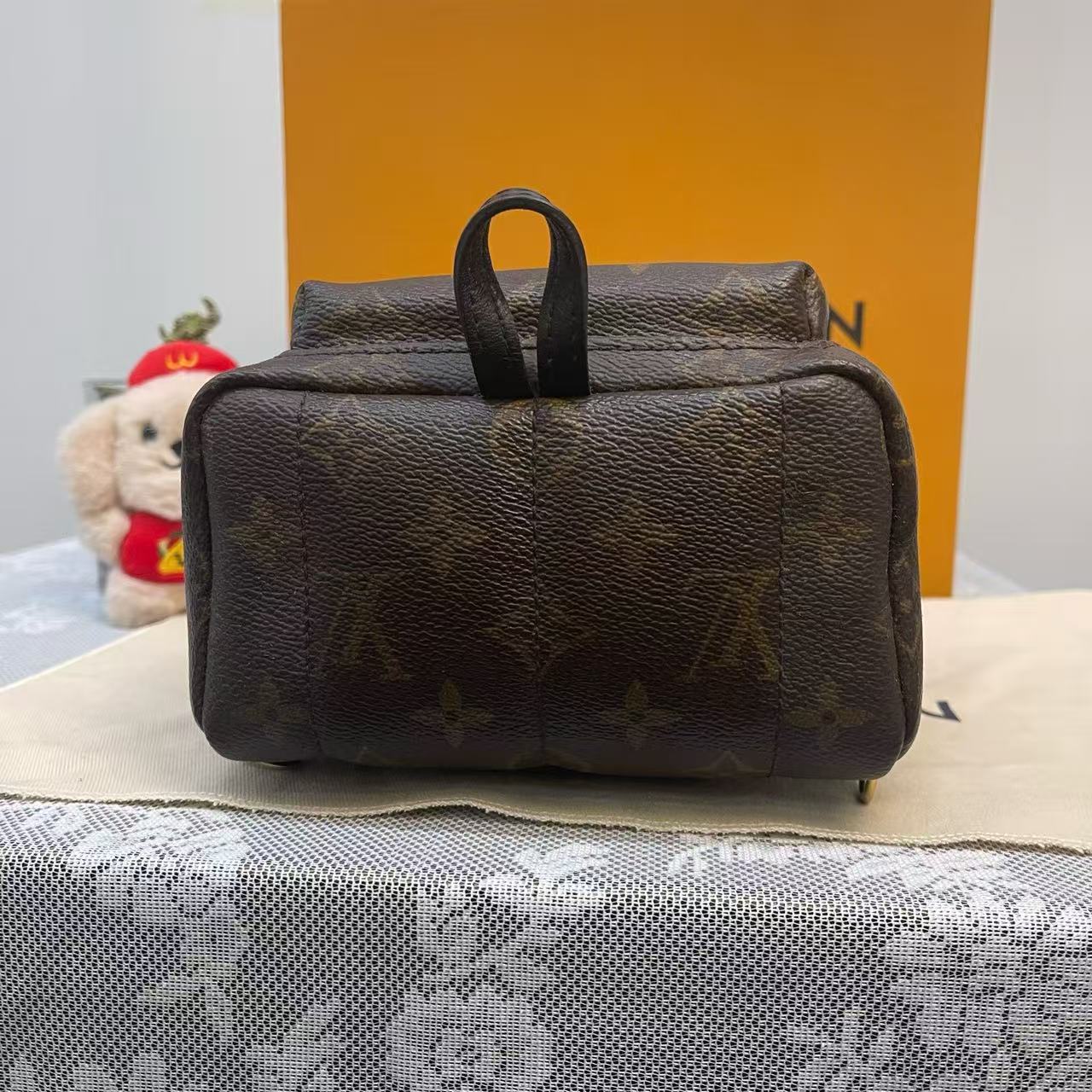 Louis Vuitton - Palm Springs Mini - Monogram coated canvas with leather trim - Brown - (mini)