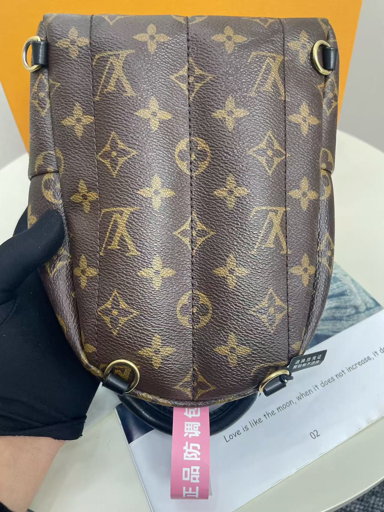 Louis Vuitton - Palm Springs Mini - Monogram coated canvas with leather trim - Brown - (mini)