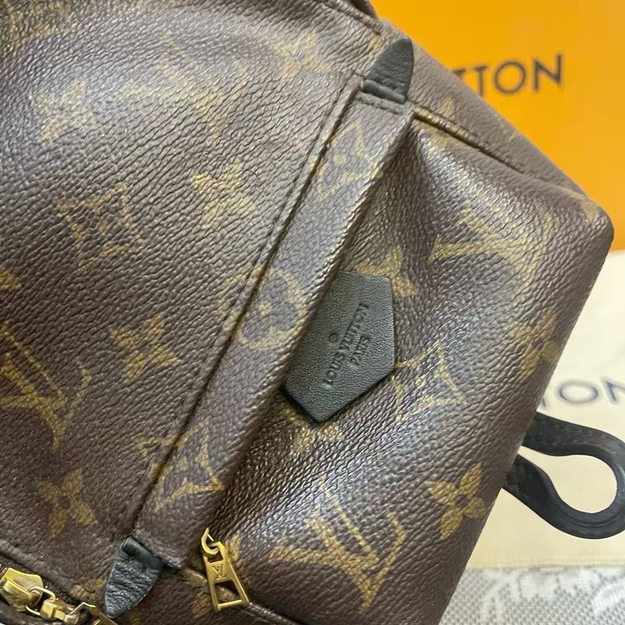 Louis Vuitton - Palm Springs Mini - Monogram coated canvas with leather trim - Brown - (mini)