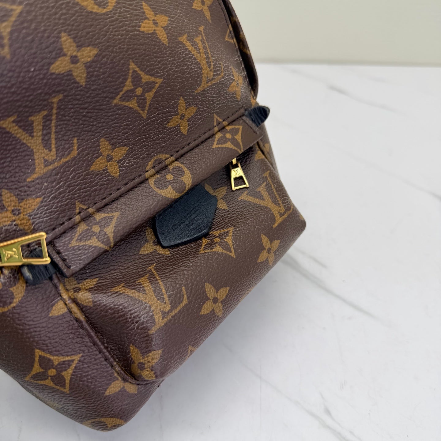 Louis Vuitton - Palm Springs Mini - Monogram coated canvas with leather trim - Brown - (mini)